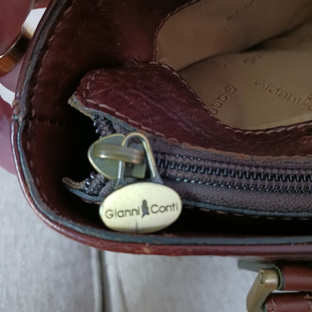 Gianni & Conii cognac leather shoulders bag - Picture 10 of 16